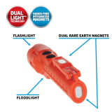 NSP-2422R DUAL-LIGHT FLASHLIGHT W/DUAL MAGNETS