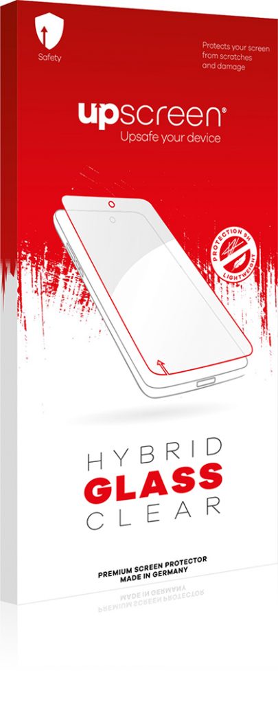 upscreen Hybrid Glass Clear Premium armored glass screen protector for RugGear RG935